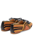 Gabriela Hearst - Hays leather-paneled crocheted loafers