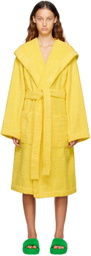 Bottega Veneta Yellow Intreccio Bathrobe