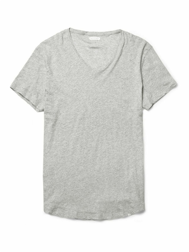 Photo: Orlebar Brown - OB-V Slim-Fit Cotton-Jersey T-Shirt - Gray