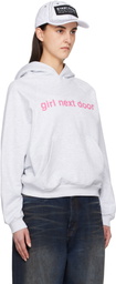 Praying SSENSE Exclusive Gray 'Girl Next Door' Hoodie