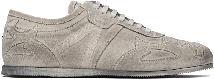 Photo: Ann Demeulemeester Gray Milton Low-Top Boxing Sneakers