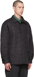 AMOMENTO Black Buttoned Reversible Jacket