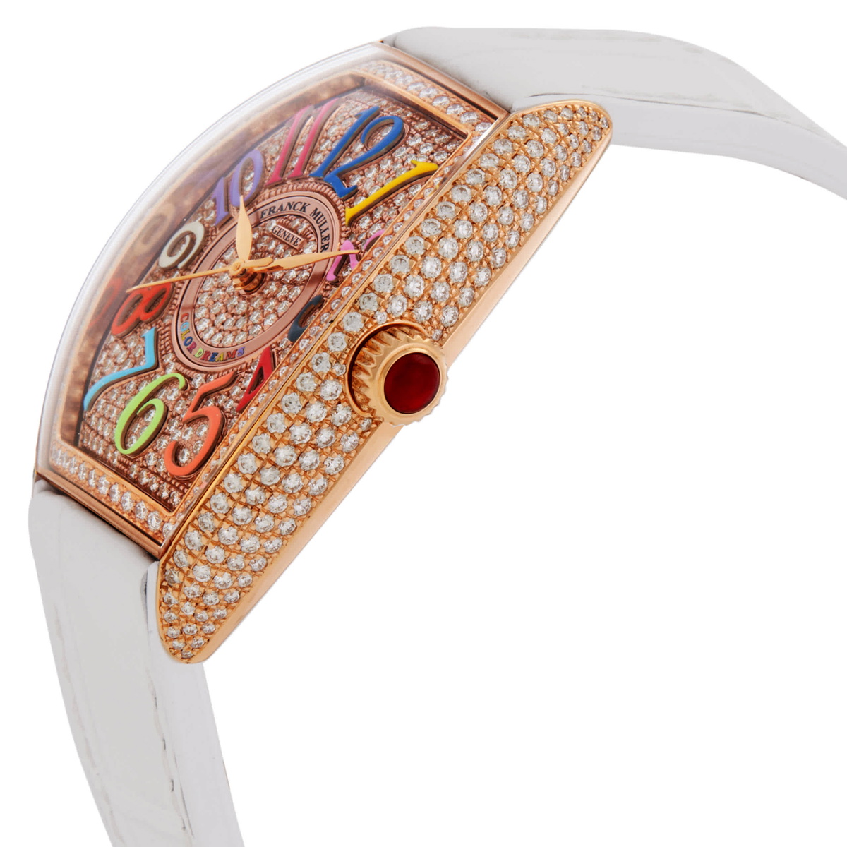 Franck Muller Curvex CX Automatic Diamond Ladies Watch CX 30 SC AT FO D CD 5N (WHITE)
