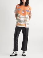 Rhude - McClaren Printed Cotton-Jersey T-Shirt - Orange