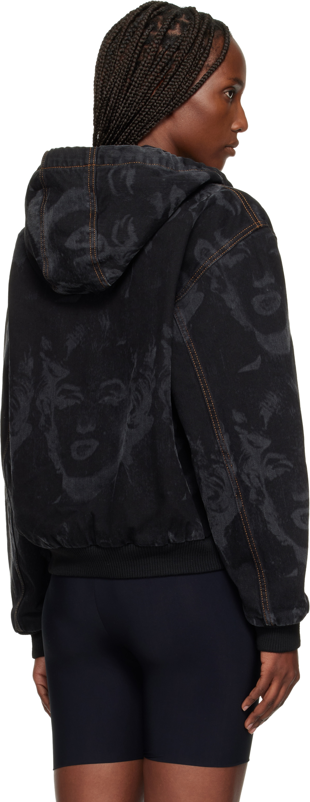 VAQUERA Black Marilyn Workwear Denim Jacket