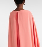 Carolina Herrera Caped crêpe gown