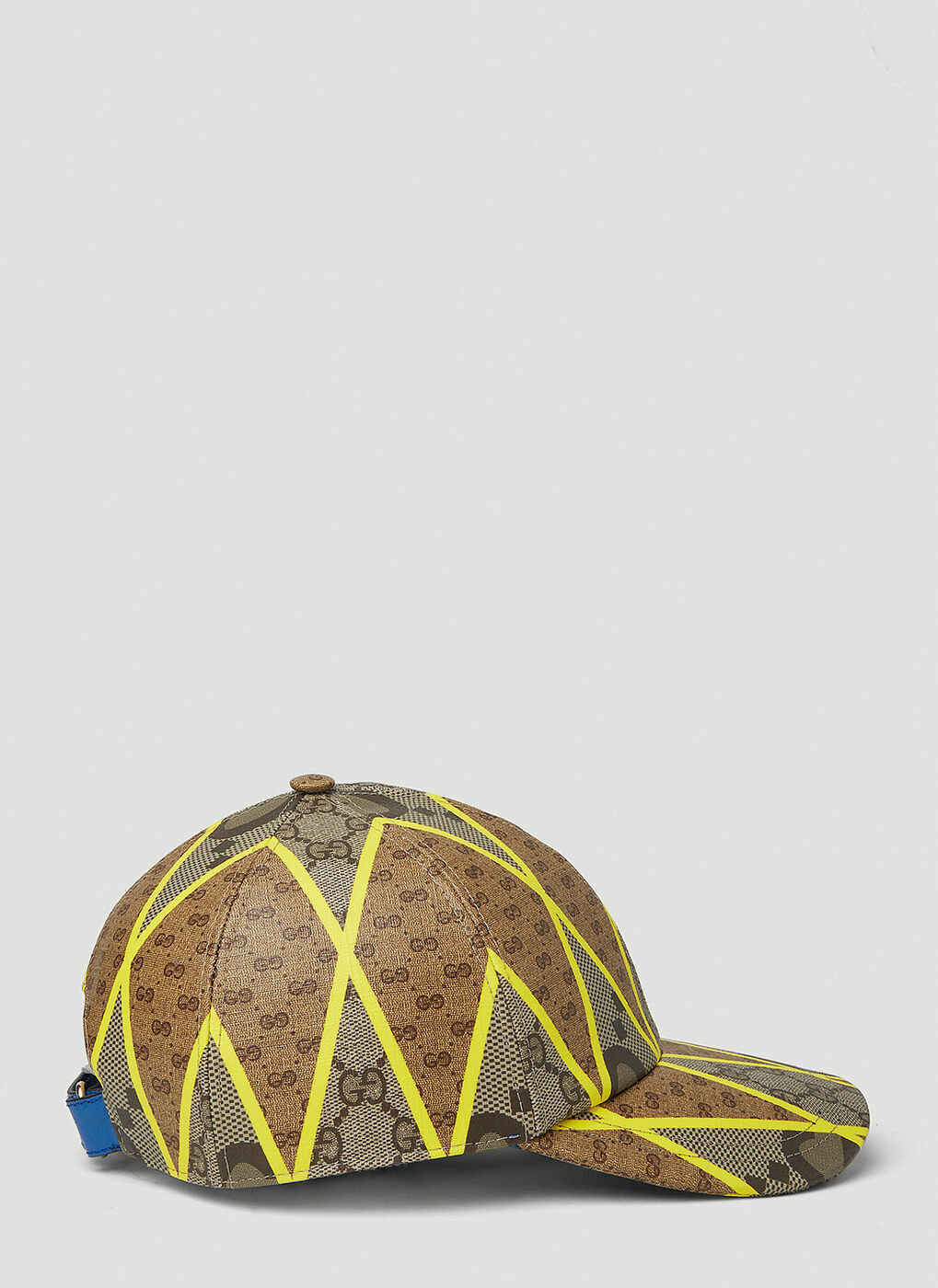 Gucci GG Supreme Canvas Baseball Cap in Yellow