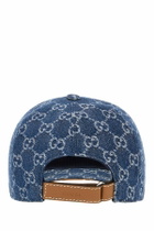 Gucci Embroidered Denim Baseball Cap