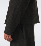 Studio Nicholson Kelver striped cotton and wool-blend jacket