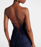 Maria Lucia Hohan Heidi ruched silk corset gown