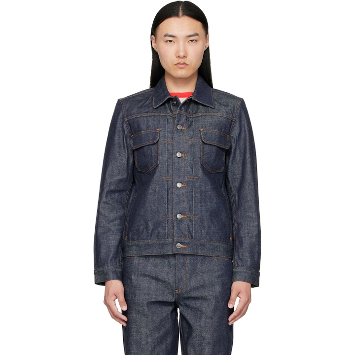 Photo: A.P.C. Indigo Jean Denim Work Jacket