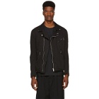 Comme des Garcons Homme Black Twill Motorcycle Jacket