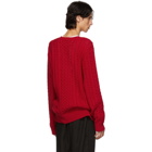 Sies Marjan Red Lou Cable Sweater