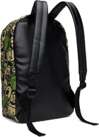 BAPE Green Faux Leather Large Backpack