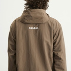 F.C. Real Bristol Men's Nylon Hooded Jacket in Mocha
