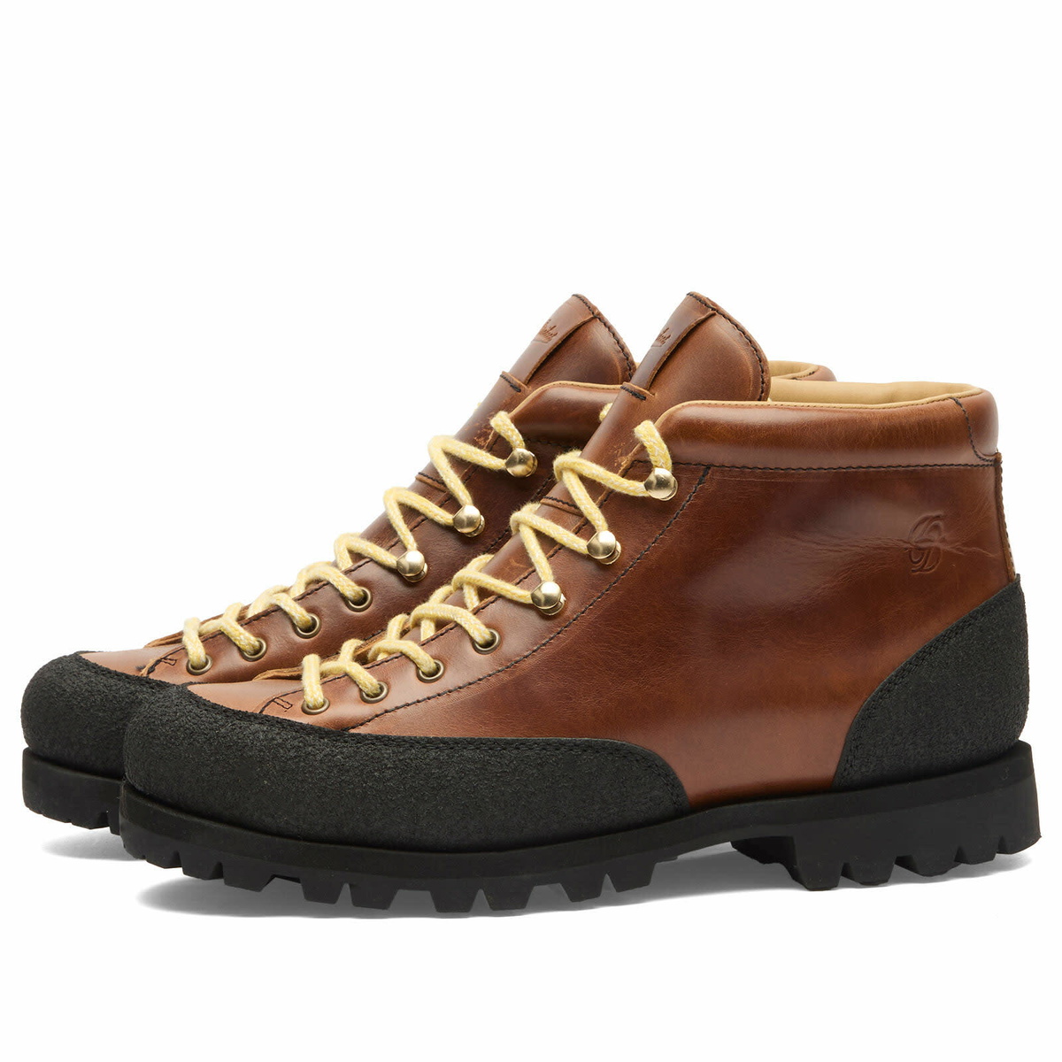Drôle de Monsieur Men's x Paraboot Yosemite Leather Boot in Cognac