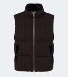 Agnona Cable-knit cashmere puffer vest