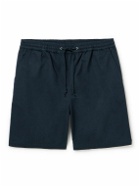 Universal Works - Beach Straight-Leg Cotton-Twill Shorts - Blue