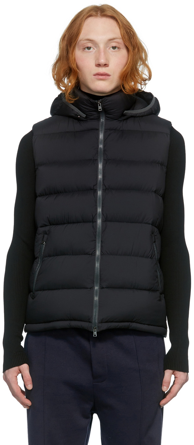 Herno Black Matte Microfibre Vest Herno