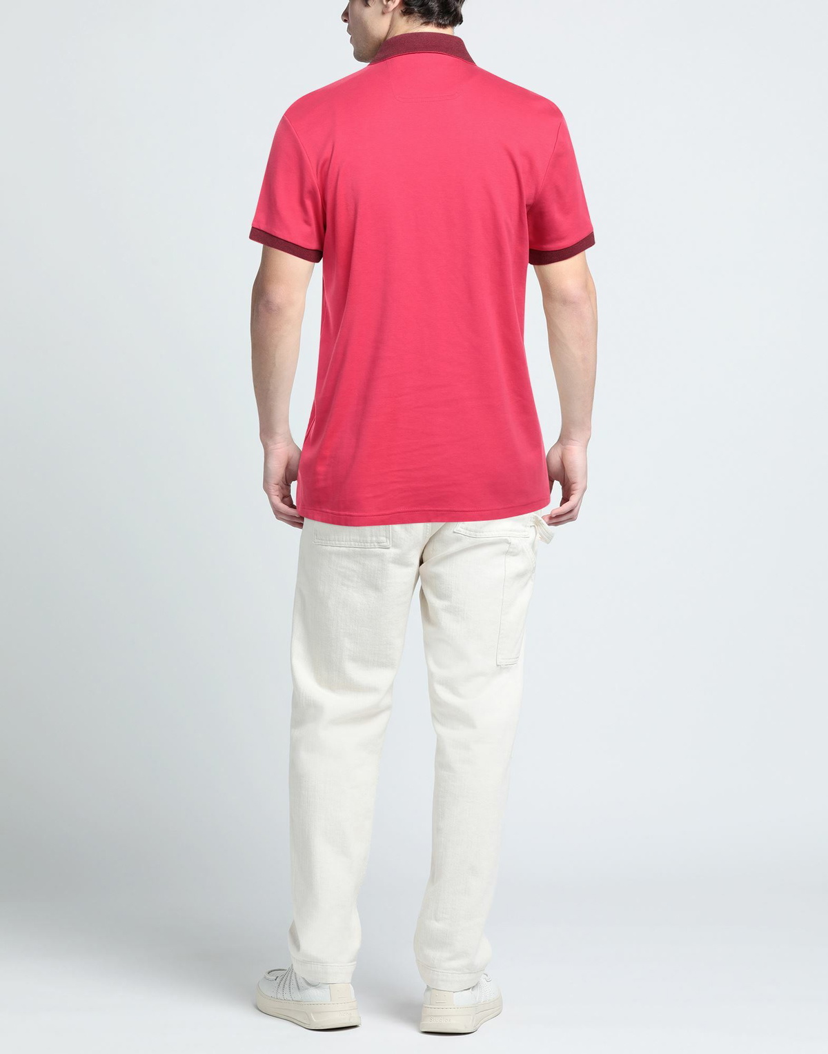 Boss Mens Polo shirt in Magenta