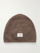 Acne Studios - Kassias Logo-Appliquéd Rib-Trimmed Cashmere Beanie - Brown