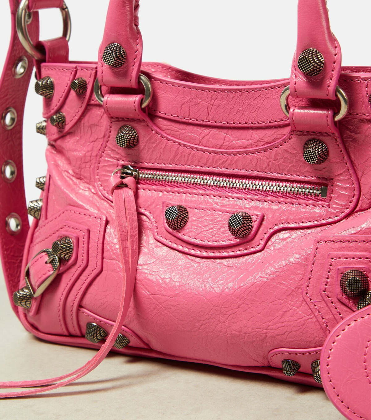 Balenciaga Neo Cagole Small Tote Bag - Pink