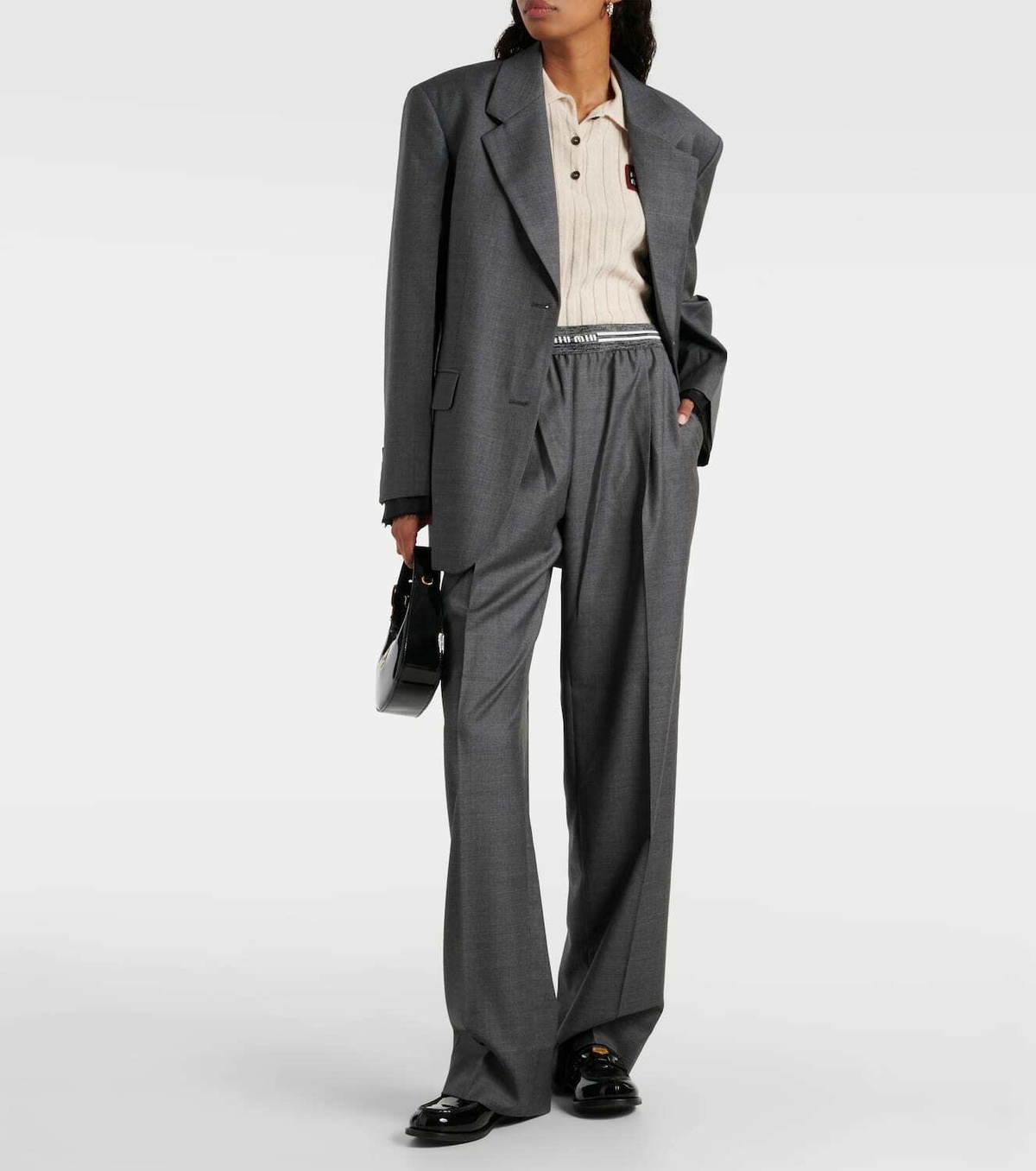 Miu Miu Low-rise wool pants Miu Miu