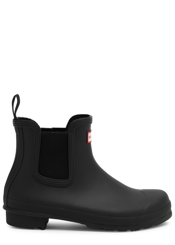 Photo: Hunter Original Rubber Chelsea Boots Black