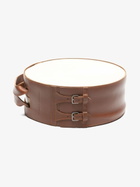 Brunello Cucinelli Neutral Leather And Wood Tamburello Game