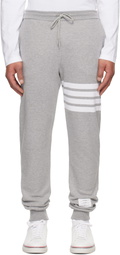 Thom Browne Gray Classic Loopback 4-Bar Sweatpants