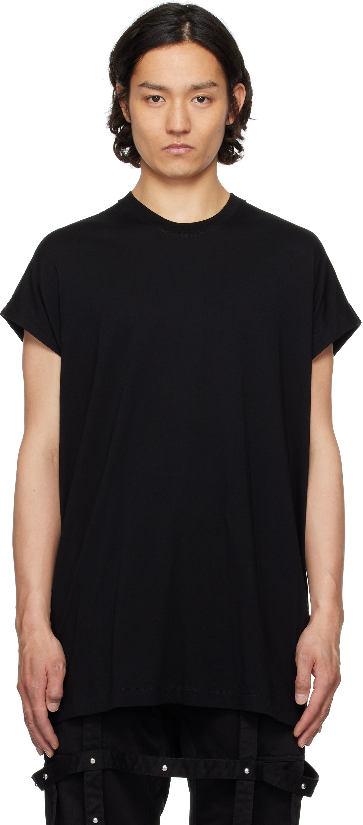 Julius Black Loop Membrane Tank Top Julius