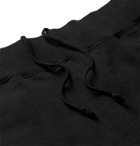 Undercover - Tapered Fleece-Back Cotton-Jersey Sweatpants - Black