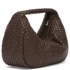 ST. Agni Women's Lattice Weave Mini Bon Bon Bag in Coffee 