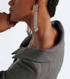 Magda Butrym Crystal-embellished drop earrings