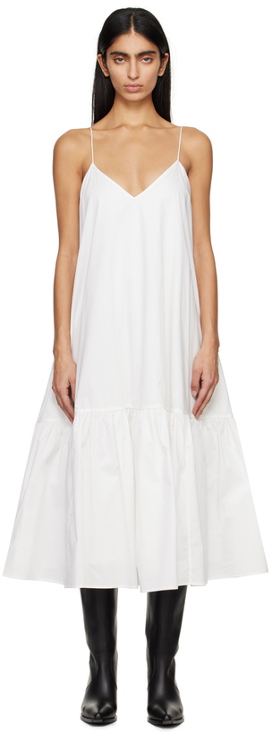Photo: ANINE BING White Avarie Midi Dress