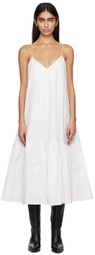 ANINE BING White Avarie Midi Dress