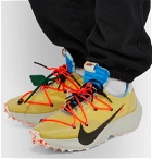 Nike - Off-White Vapor Street Ripstop, Suede, Mesh and Rubber Sneakers - Yellow