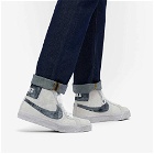 Nike SB Men's Zoom Blazer Mid PRM Faded Sneakers in Grey Fog/Black/White