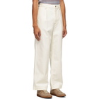 Marni White Canvas Trousers