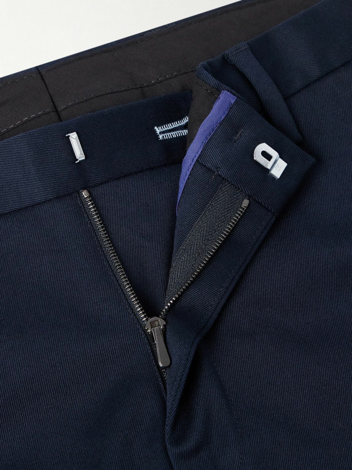 Paul Smith - Straight-Leg Cotton-Blend Twill Trousers - Blue