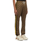 Gucci Brown GG Striped Lounge Pants
