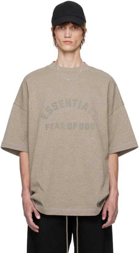 Photo: Fear of God ESSENTIALS Gray Bonded T-Shirt