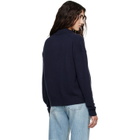 ANINE BING Navy Lee Polo