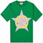 Gucci Men's Star Interlock GG T-Shirt in Green