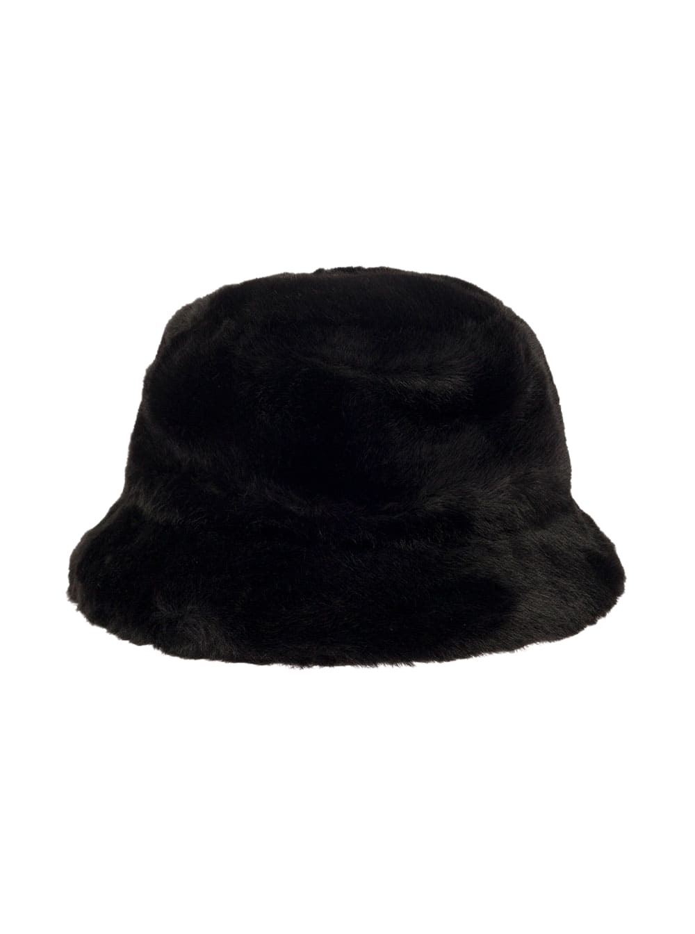 STAND STUDIO vera Black Hat With Low Brim In Faux Fur Woman