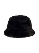 STAND STUDIO vera Black Hat With Low Brim In Faux Fur Woman