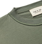 Fear of God - Logo-Print Cotton-Jersey T-Shirt - Green