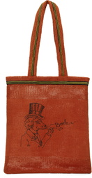 Bode Orange Netting Tote