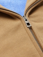 LOEWE - Logo-Embroidered Cotton-Jersey Hoodie - Neutrals