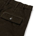 Altea - Slim-Fit Cotton-Blend Corduroy Cargo Trousers - Green